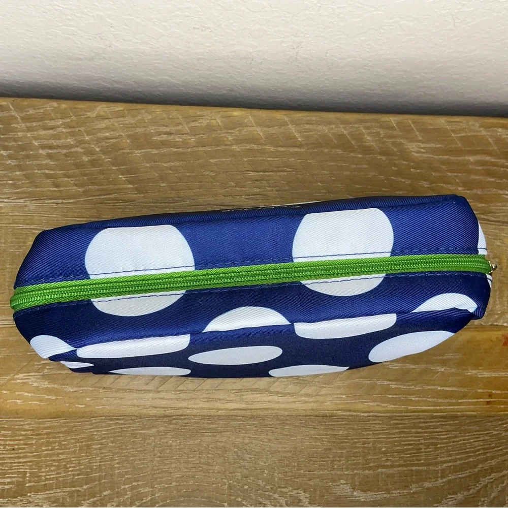 Clinique x kate spade White & Navy Cosmetic Bag